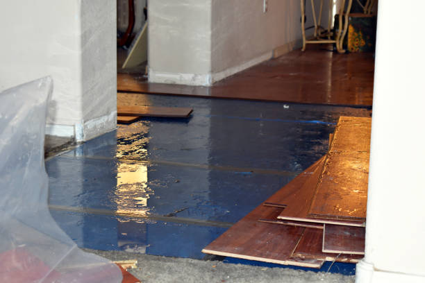 Professional Burst Pipe Cleanup technician working in Howell, NJ